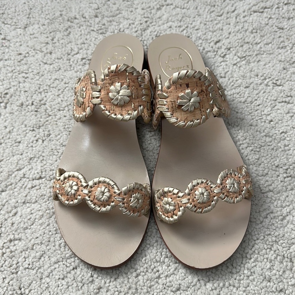 Jack Rogers slip on sandals